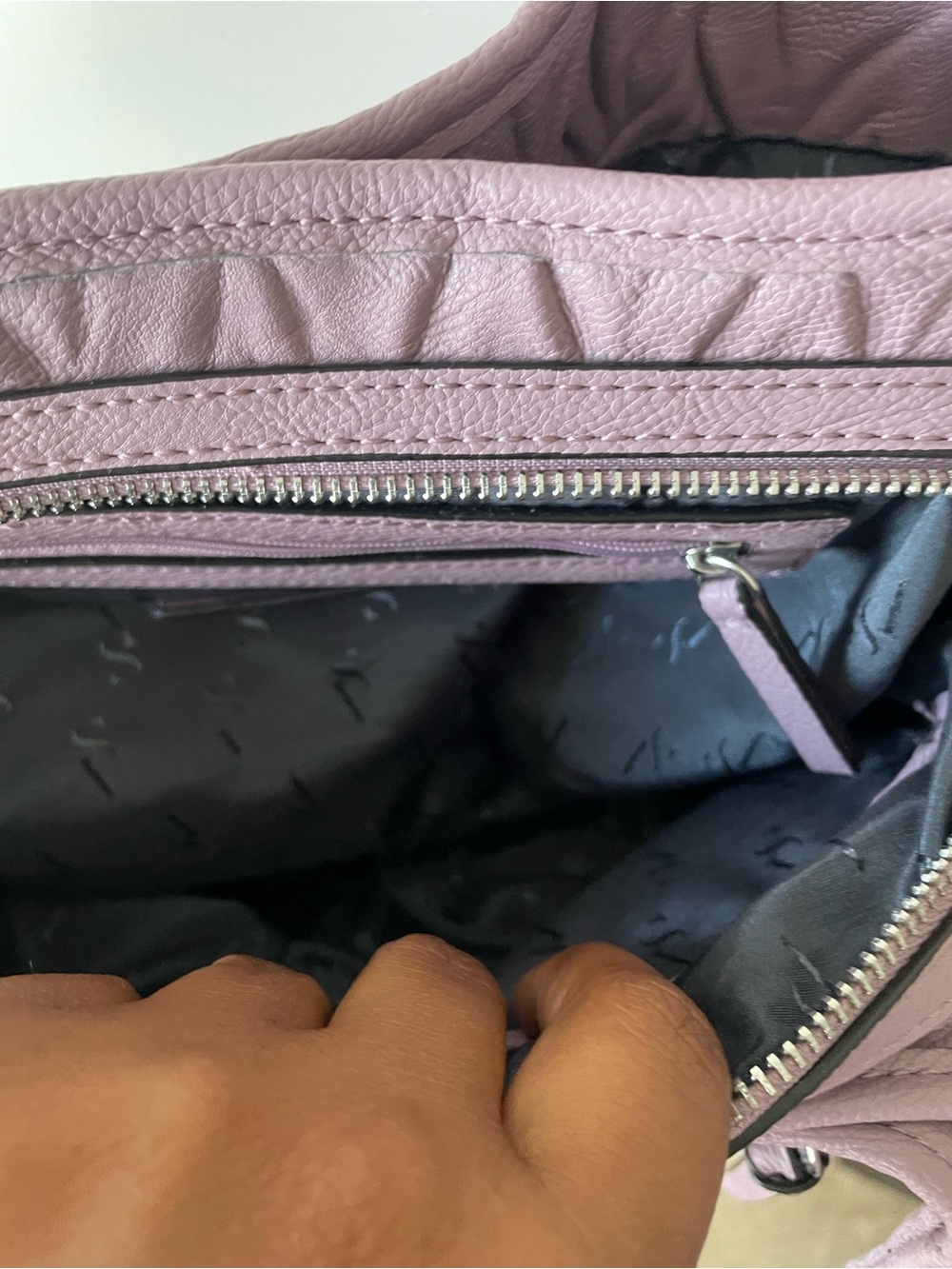 Simply Vera Vera Wang Lavender Quilted Shoulder Bag - Picture 6 of 9